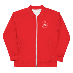 Red Unisex Bomber Jacket