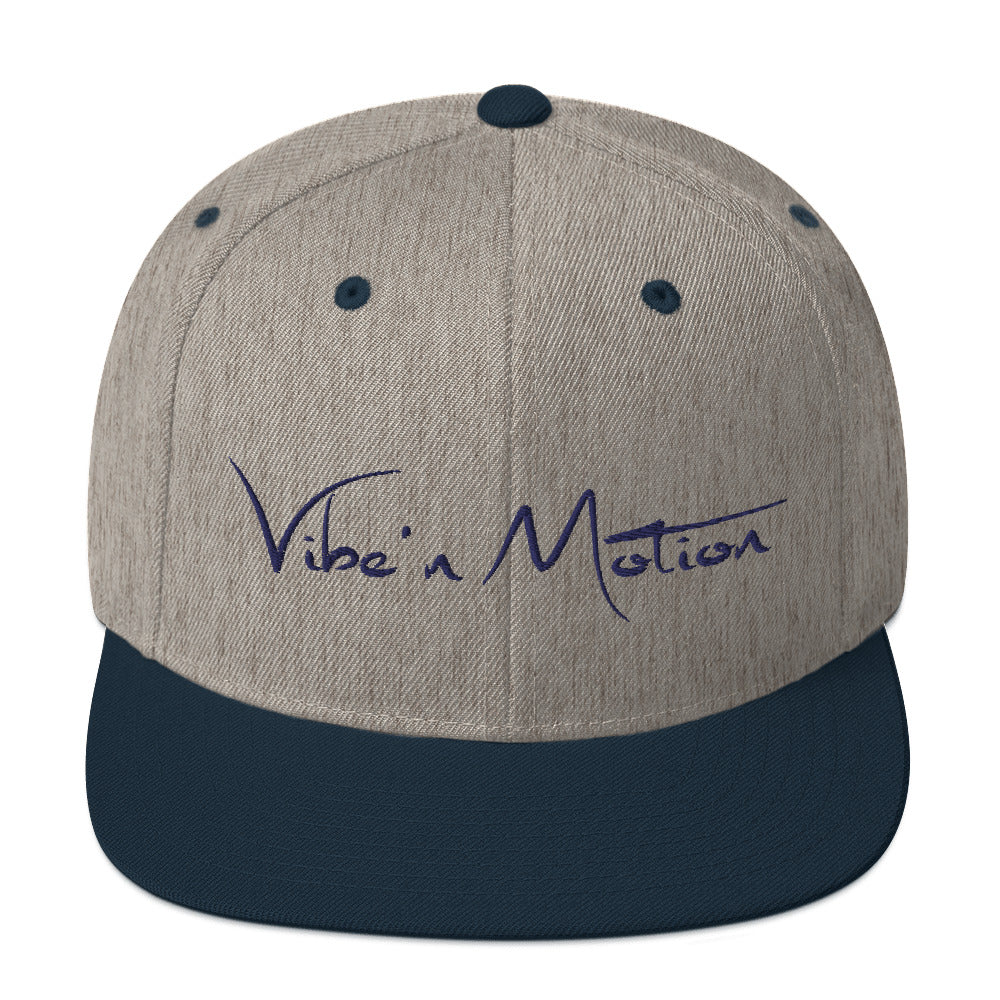 Gray/Dark Blue Snapback Cap