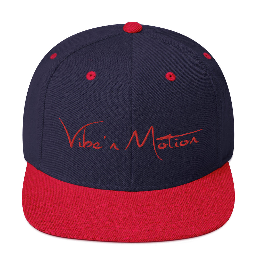 Dark blue/Red Snapback Cap