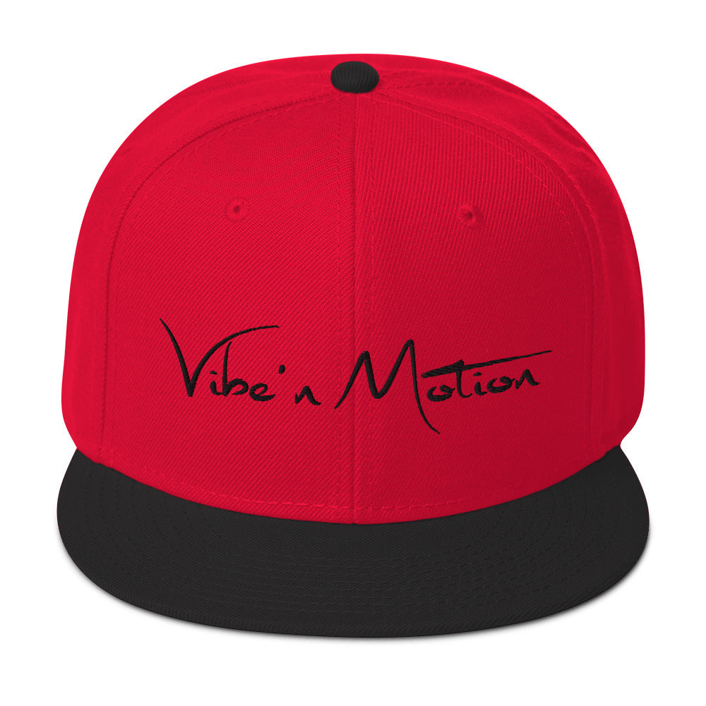 Red/Black Snapback Cap